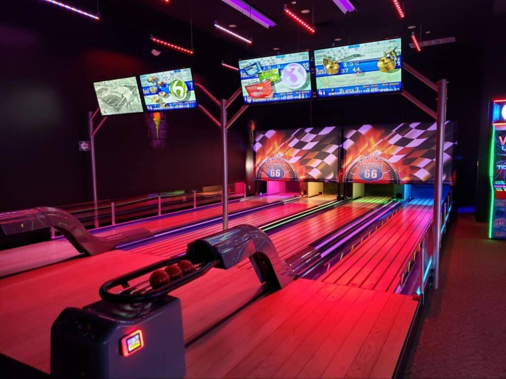 Mini Golf In Charlotte 5 Mini bowling lanes at monster mini golf.